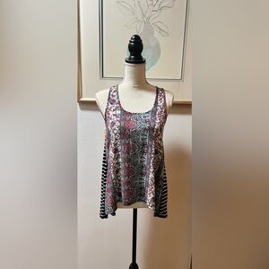 Wallpapher Paisley Print Tunic Tank Top